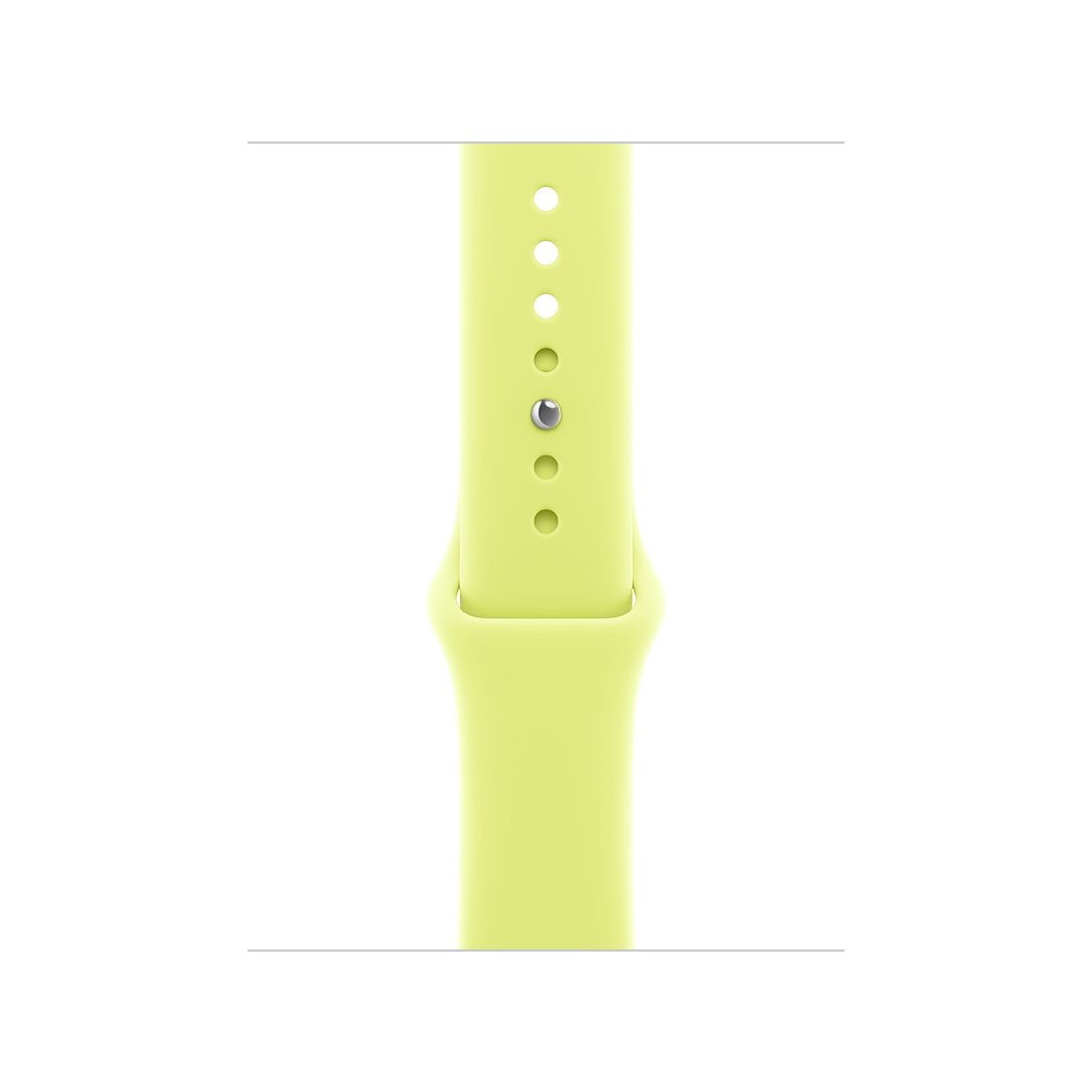 Correa deportiva amarilla neón (42 mm) - Talla S/M (para muñecas de 130 a 180 mm)