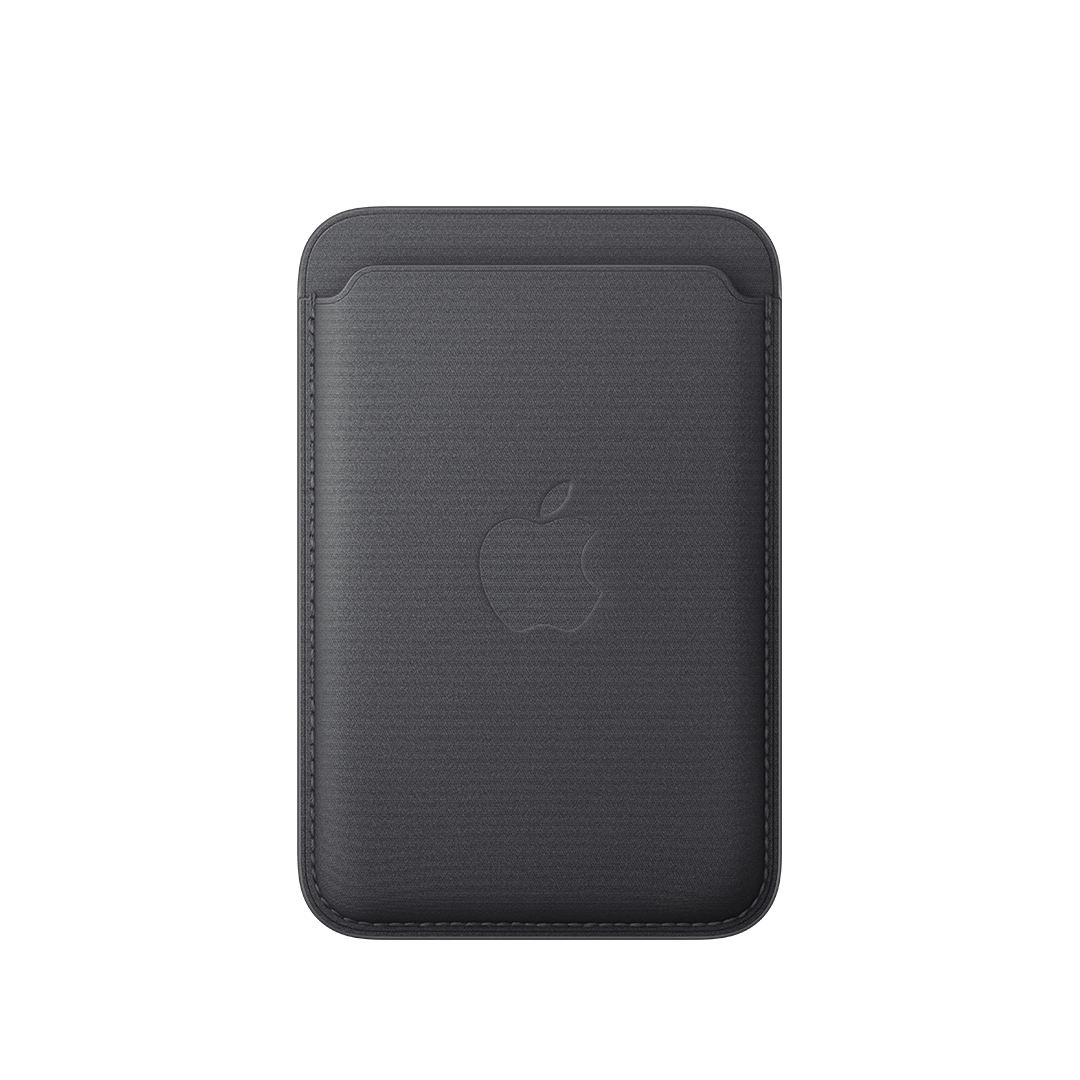 Cartera de trenzado fino con MagSafe de Apple para el iPhone - Negro