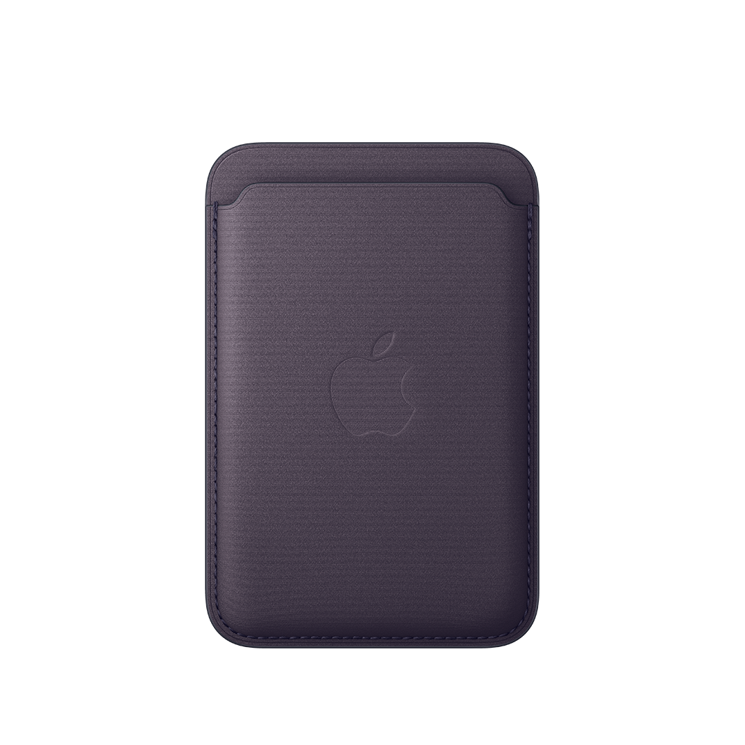 Cartera de trenzado fino con MagSafe de Apple para el iPhone - Púrpura noche