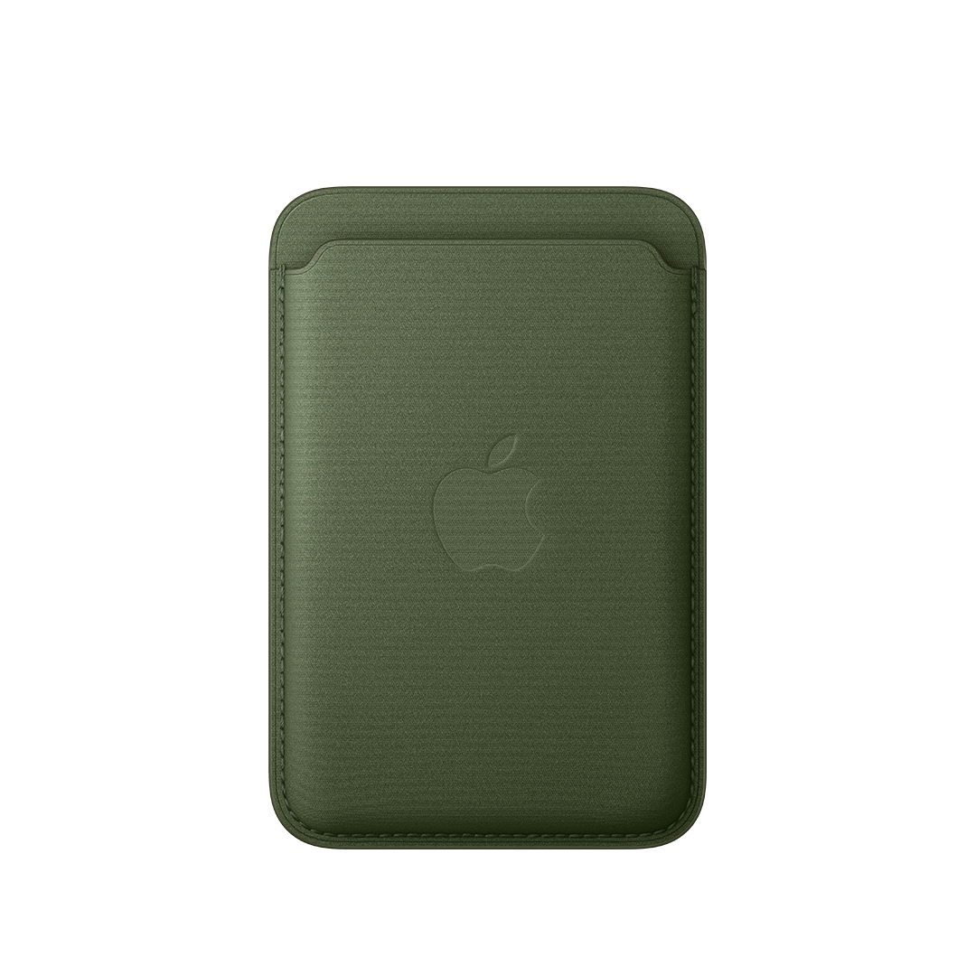 Cartera de trenzado fino con MagSafe de Apple para el iPhone - Musgo