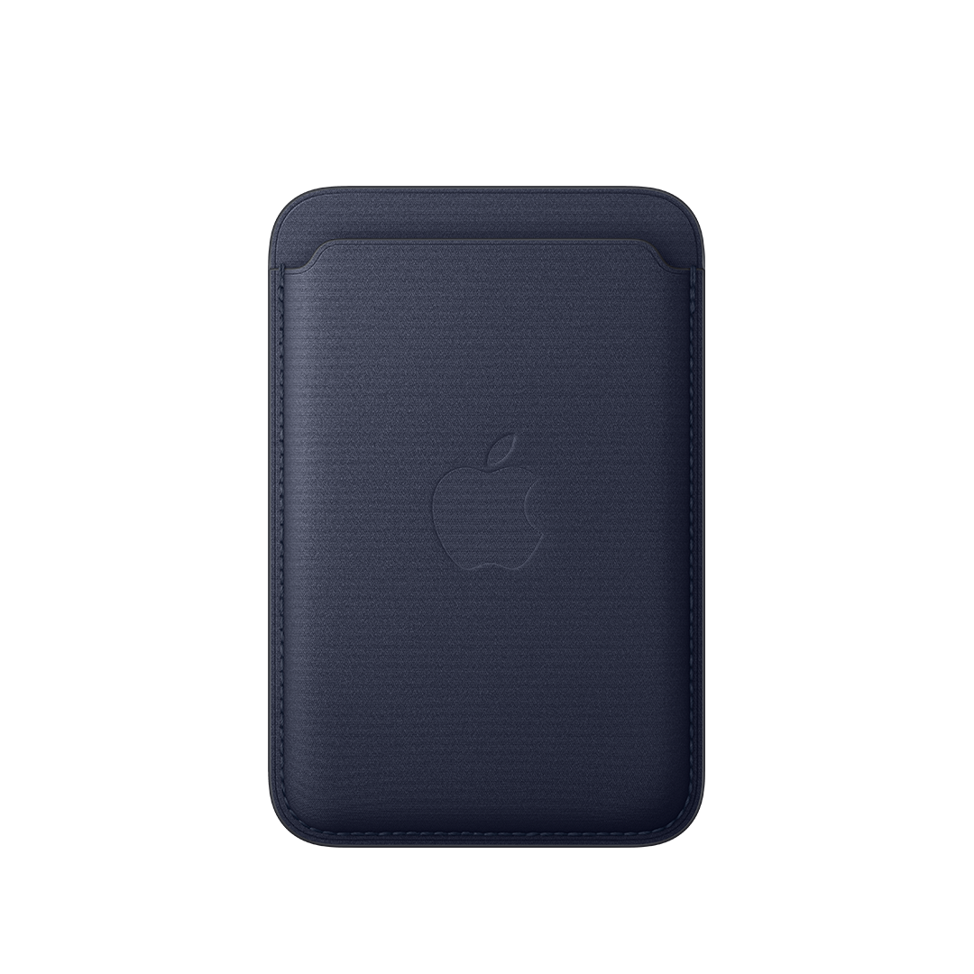 Cartera de trenzado fino con MagSafe de Apple para el iPhone - Azul marino