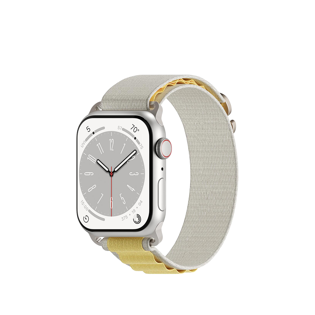 Correa Adventure de Next One para Apple Watch (38,40,41 mm) - Blanco/Amarillo