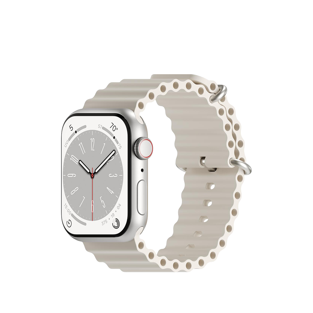 Correa H2O de Next One para Apple Watch (38, 40, 41 mm) - Blanco estrella