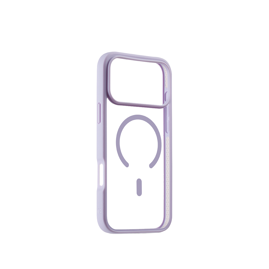 Funda Jump con MagSafe de Aiino para el iPhone 17 Pro - Transparente/lila