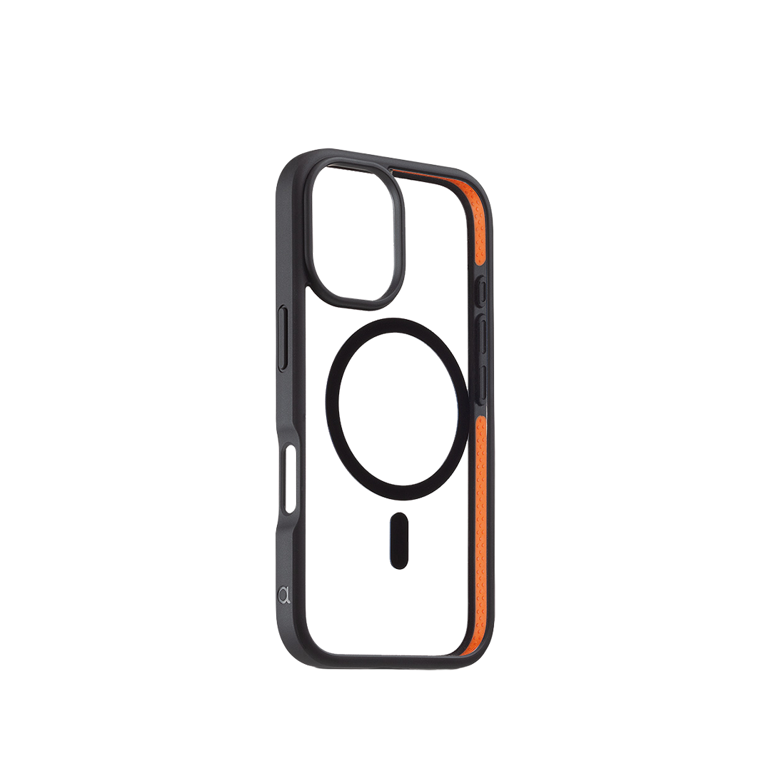 Funda Jump con MagSafe de Aiino para el iPhone 17 - Transparente/negro
