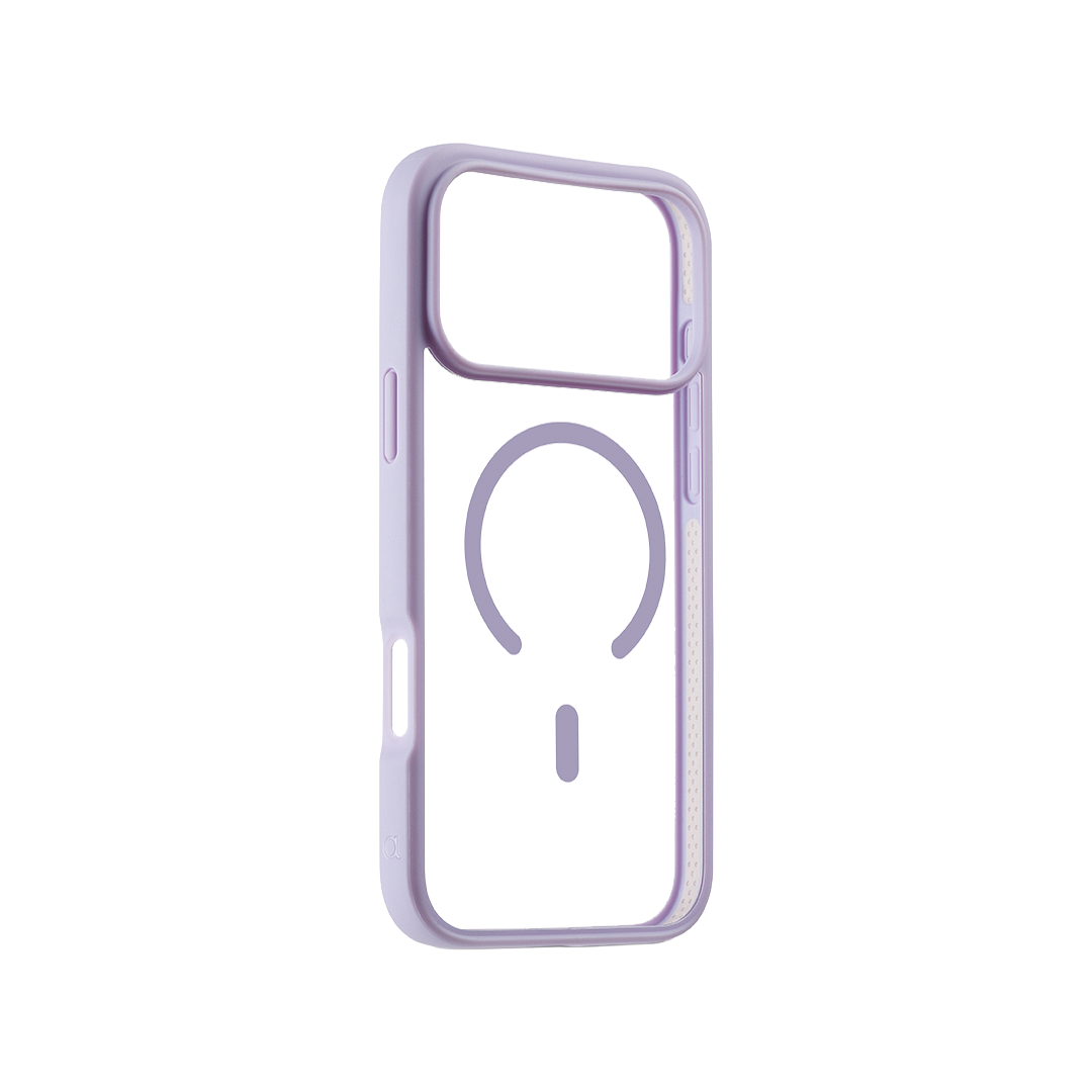 Funda Jump con MagSafe de Aiino para el iPhone 17 Pro Max - Transparente/lila