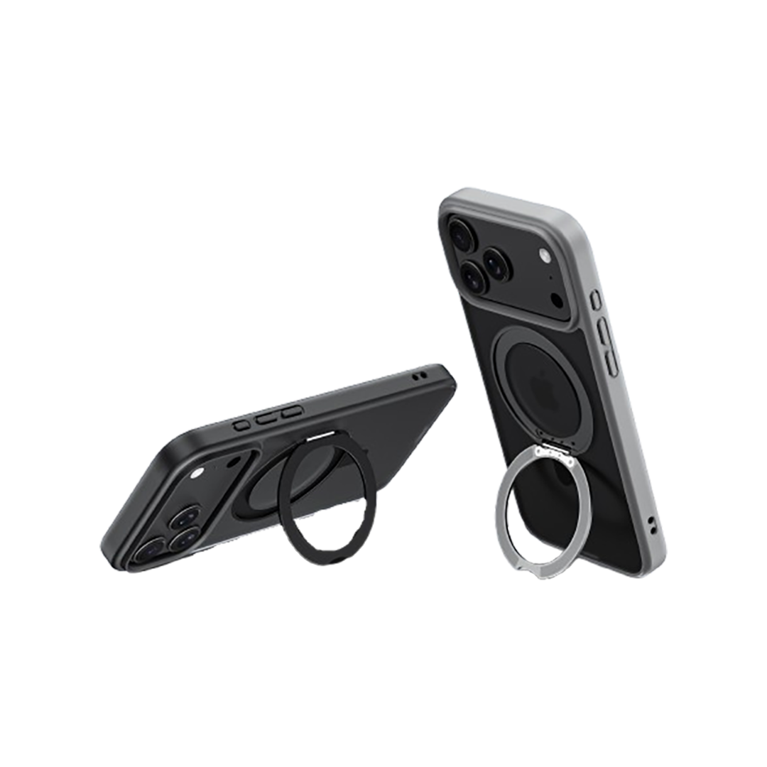 Funda con soporte giratorio y MagSafe de Devia para el iPhone 17 - Negro