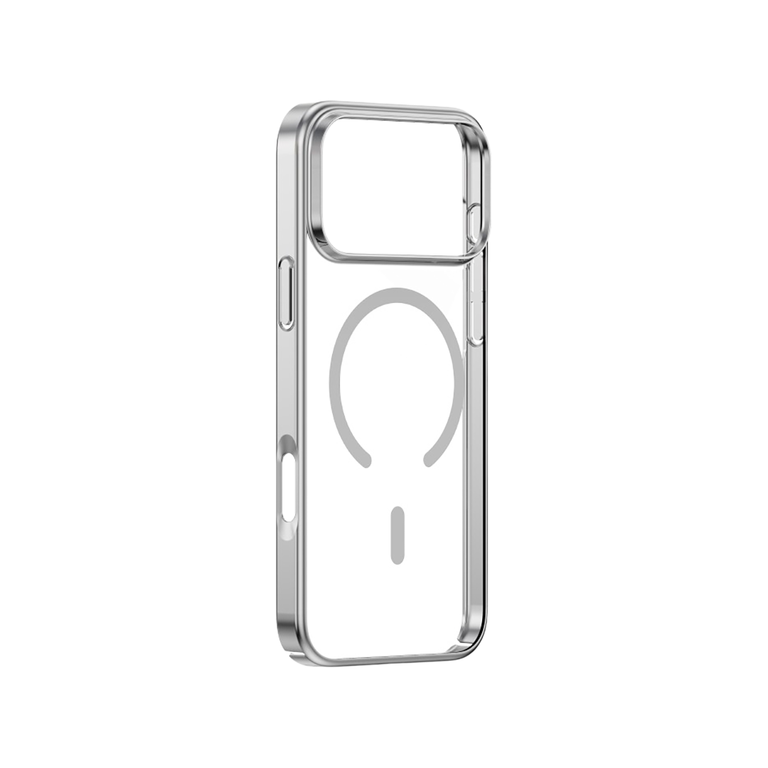 Funda Glimmer con MagSafe de Devia para el iPhone 17 Pro Max - Plata