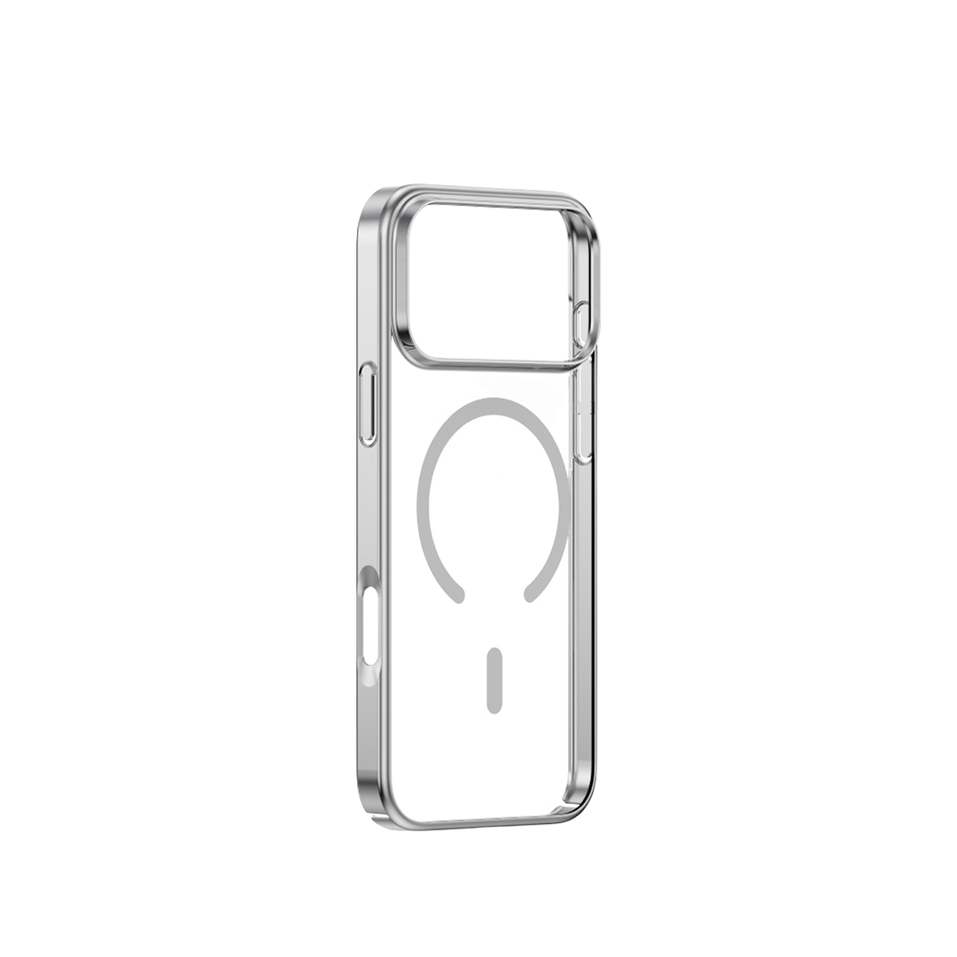 Funda Glimmer con MagSafe de Devia para el iPhone 17 Pro - Plata