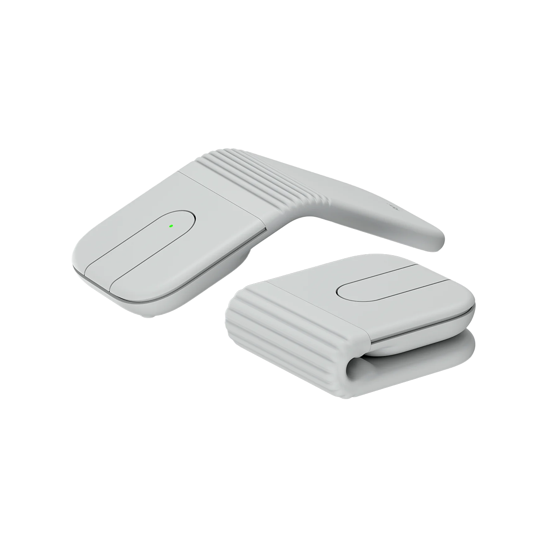 Ratón inalámbrico plegable Mobi Fold de Logitech - Blanco crudo