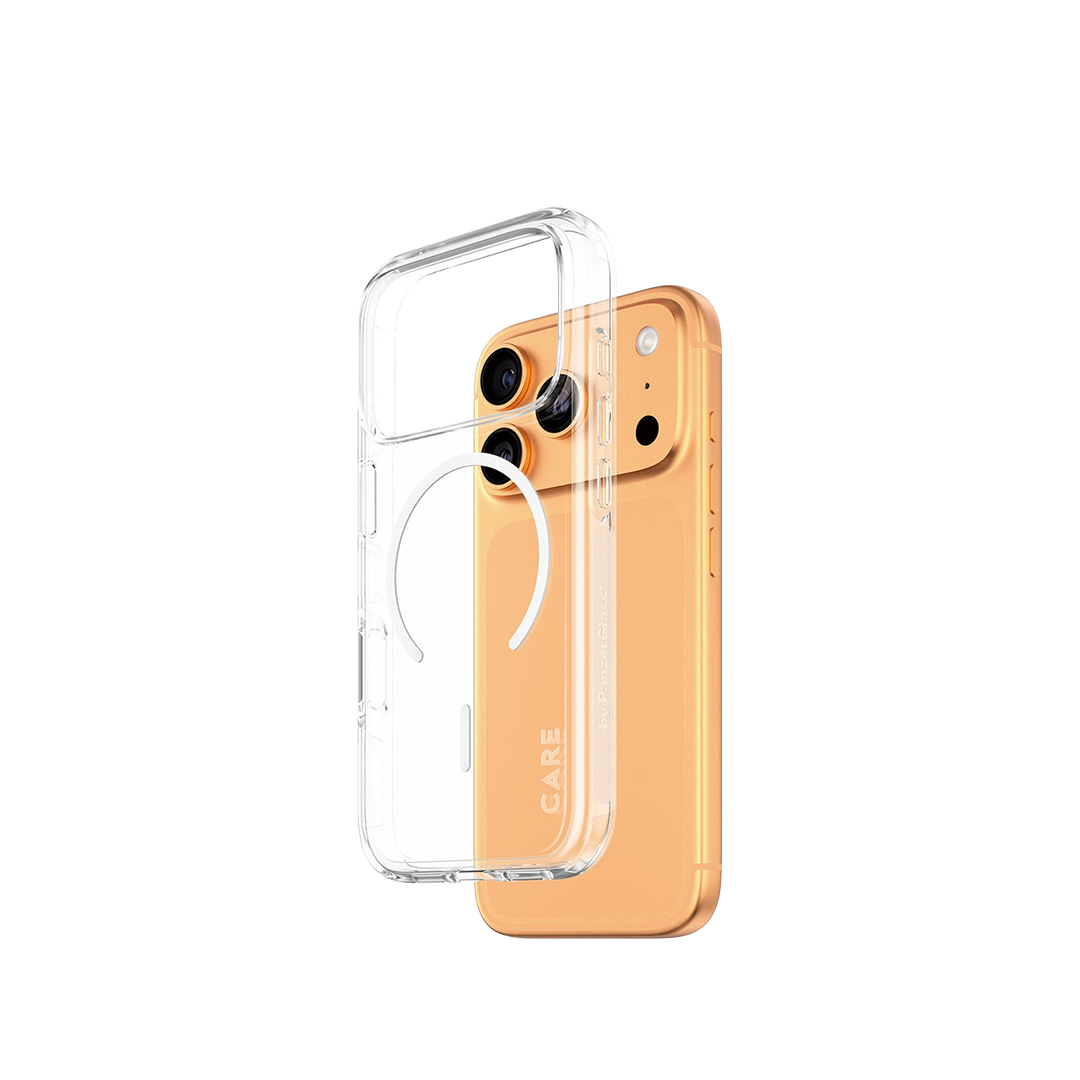 Funda Care Urban Explorer con MagSafe de PanzerGlass para el iPhone 17 Pro - Transparente