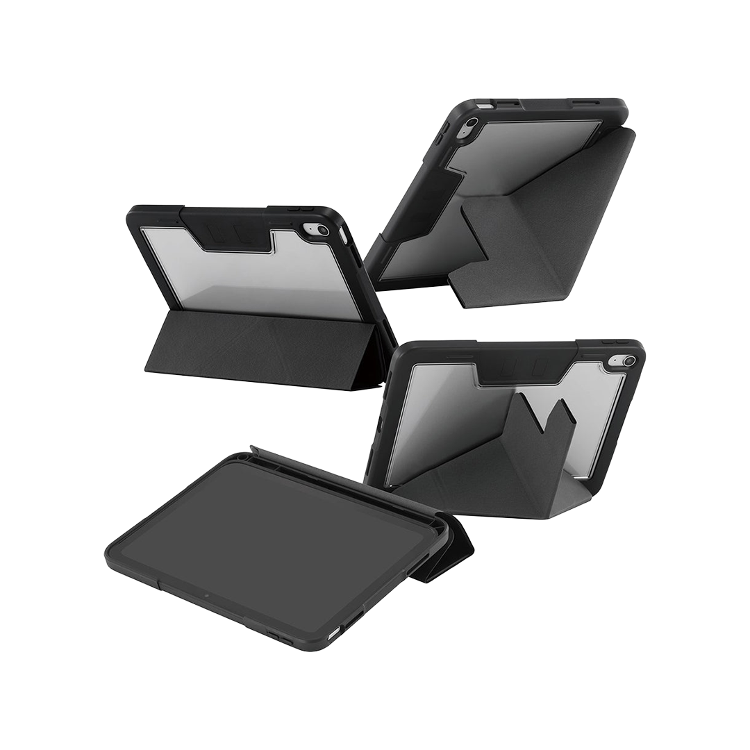 Funda Care Essential con 4 posiciones de PanzerGlass para el iPad (A16 y 10.ª generación) - Negro