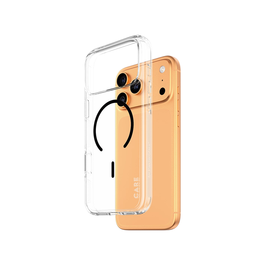 Funda Care Urban Explorer con MagSafe de PanzerGlass para el iPhone 17 Pro Max - Transparente con MagSafe en color negro