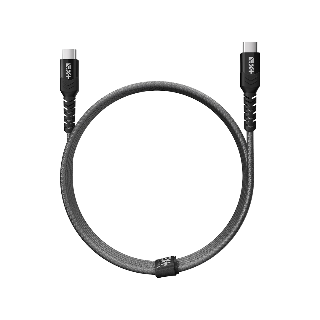 Cable trenzado USB-C de Next One (1,2 m) - Gris espacial