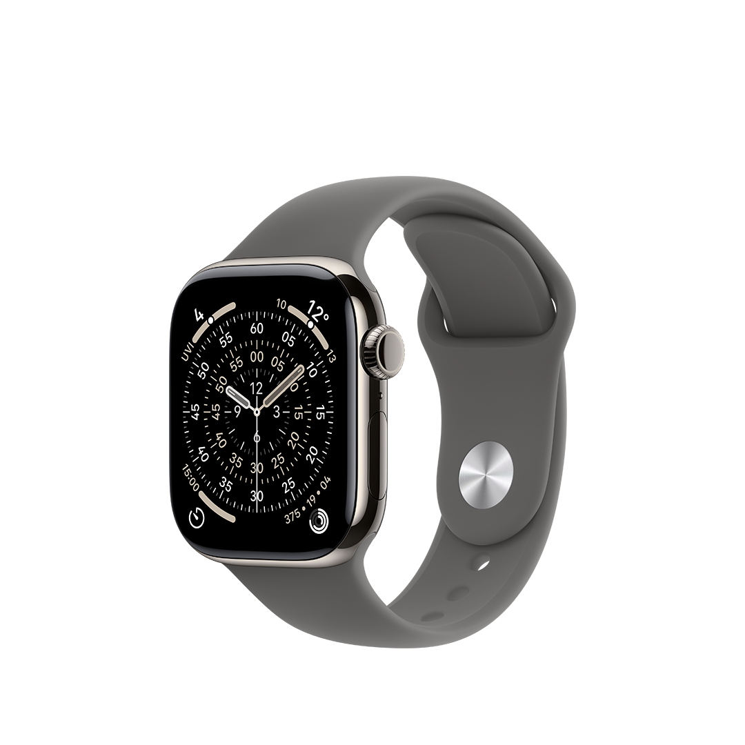 Apple Watch Series 11 GPS + Cellular 42mm Caja Titanio Natural con Stone Grey Sport Band - S/M