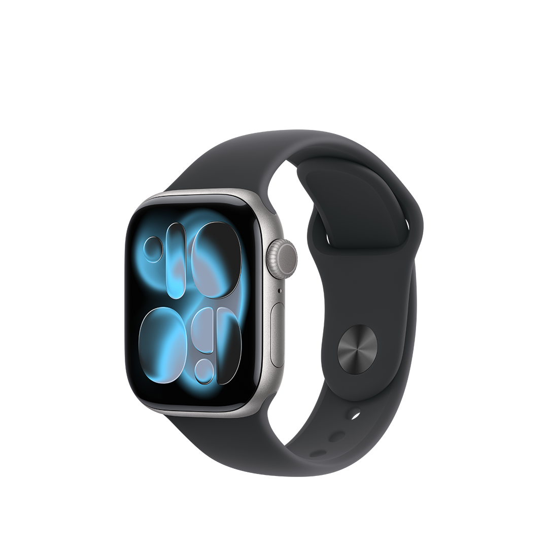 Apple Watch Series 11 GPS 42mm Caja de Aluminio Gris Espacial con Correa Deportiva Negra - M/L