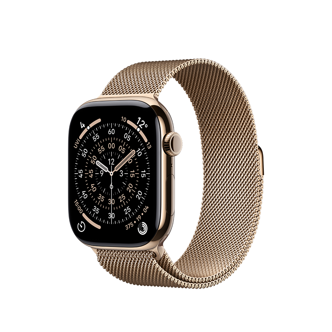 Apple Watch Series 11 GPS + Cellular 46mm Caja Titanio Oro con Correa Milanese Loop Oro - S/M