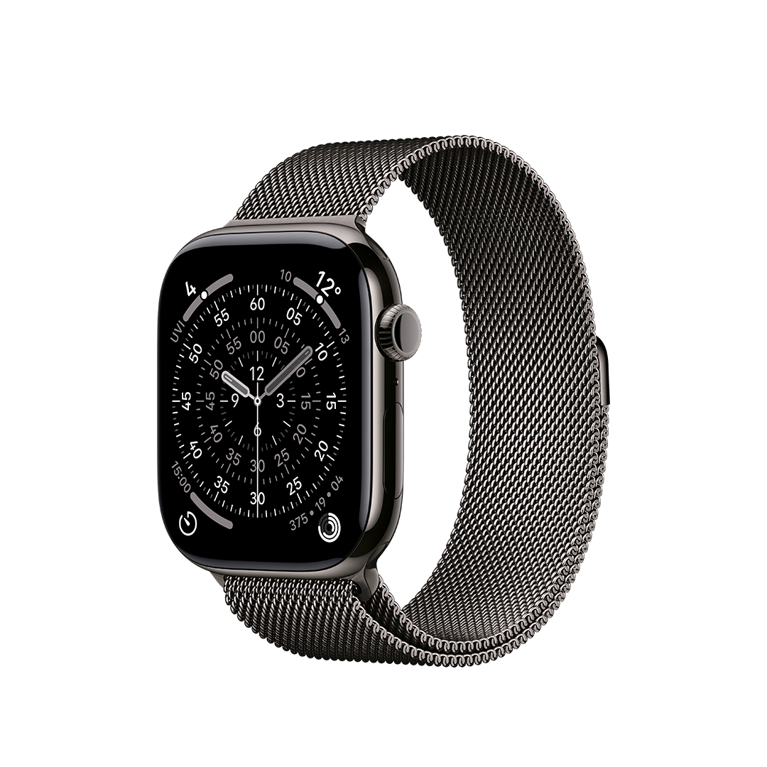 Apple Watch Series 11 GPS + Cellular 46mm Caja Titanio Pizarra con Correa Milanese Loop Pizarra - S/M