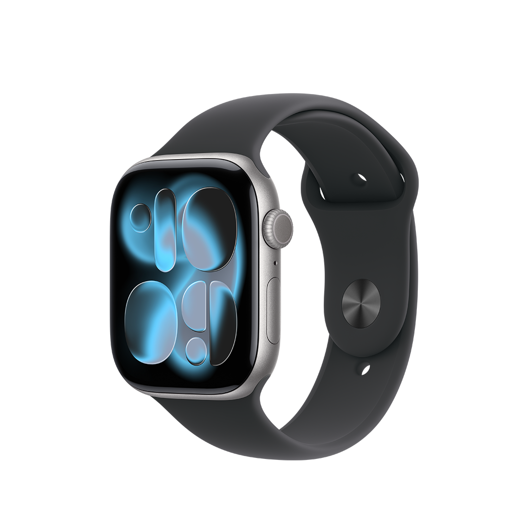 Apple Watch Series 11 GPS + Cellular 46mm Caja de Aluminio Gris Espacial con Correa Deportiva Negra - M/L