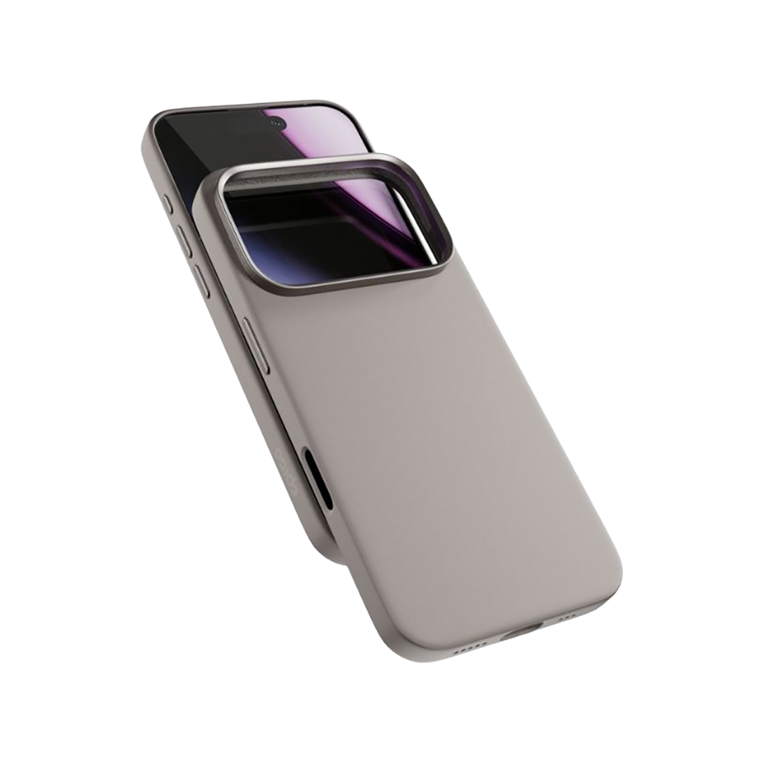 Funda Mag+ de silicona de Epico para el iPhone 17 Pro - Color titanio