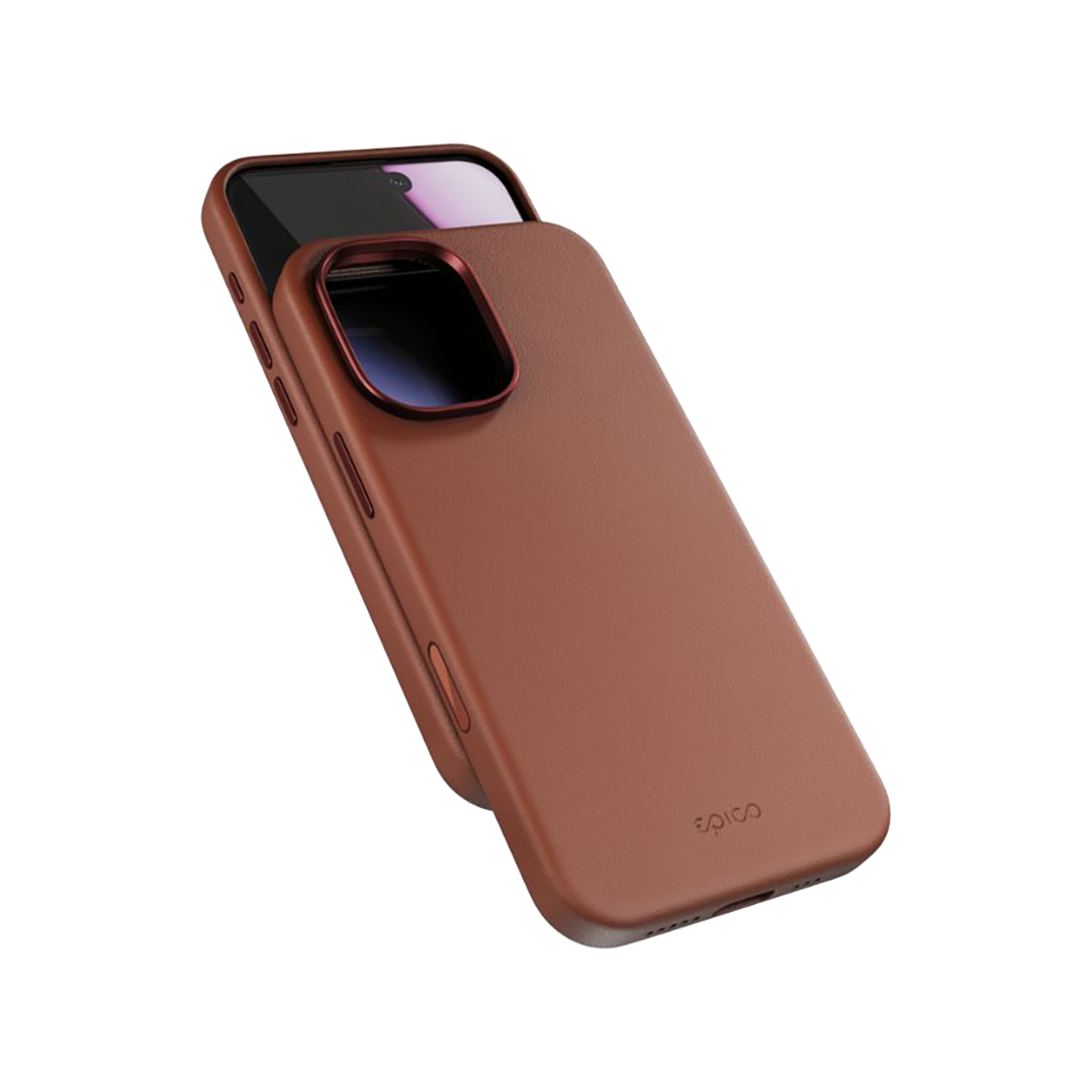 Funda Pro Mag+ de piel de Epico para el iPhone 17 - Marrón