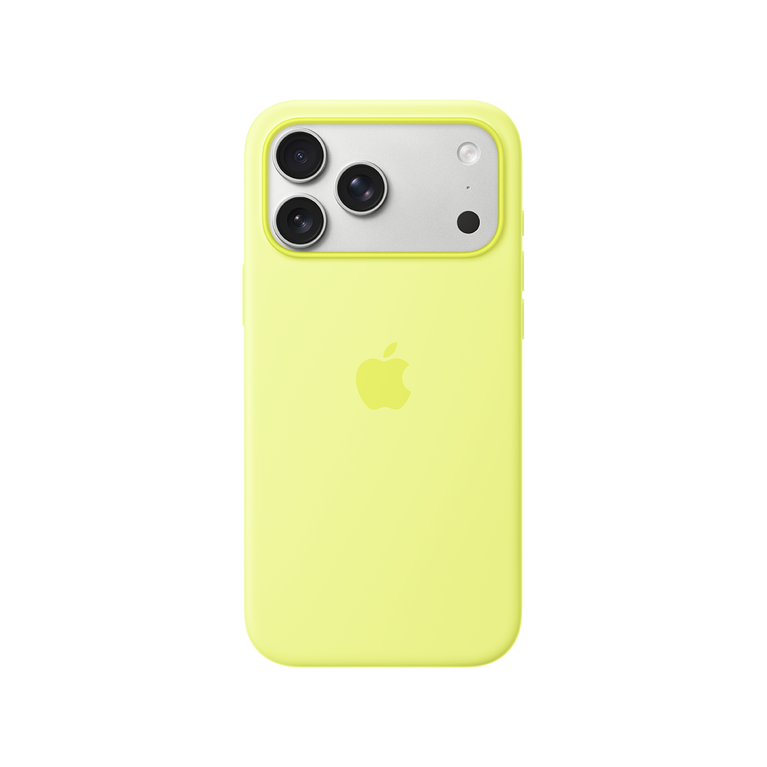 Funda de silicona con MagSafe de Apple para el iPhone 17 Pro Max - Amarillo neón