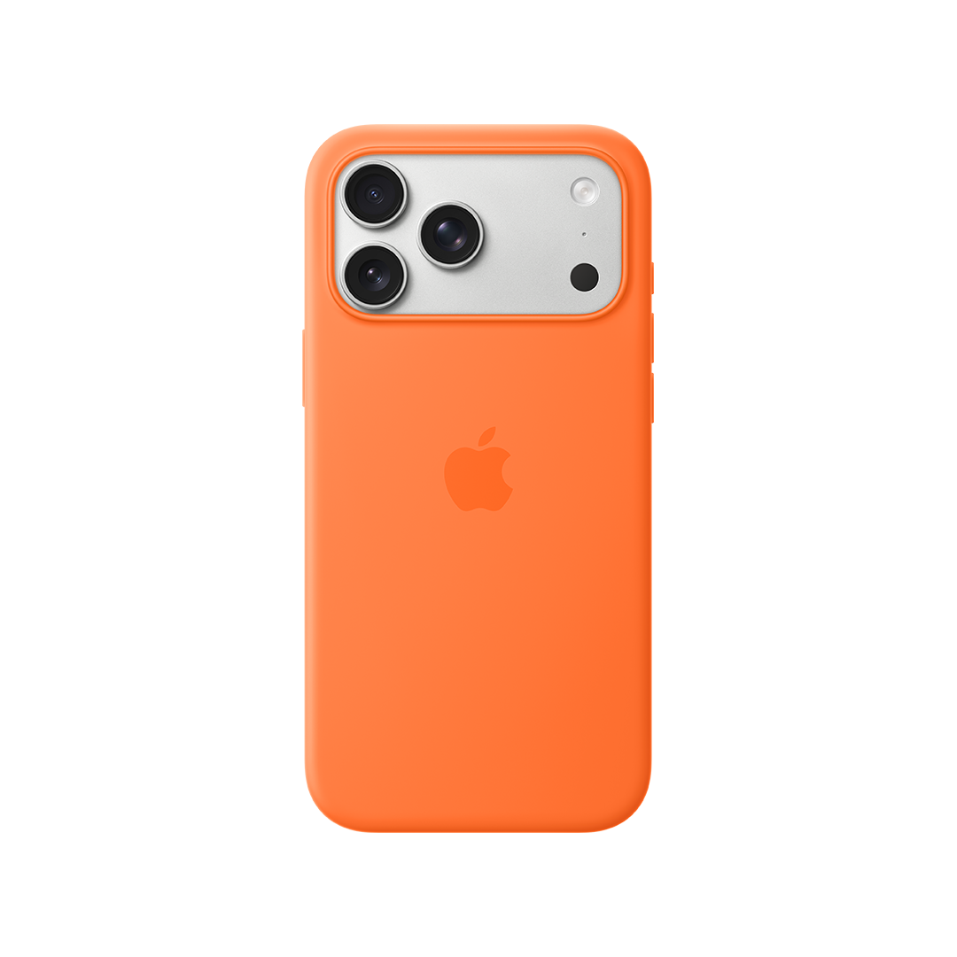 Funda de silicona con MagSafe de Apple para el iPhone 17 Pro Max - Naranja